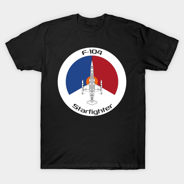 F-104 Starfighter (NL) T-Shirt by BearCaveDesigns